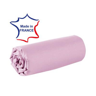 Drap housse - 80 x 200 cm - 100% coton - 57 fils - France