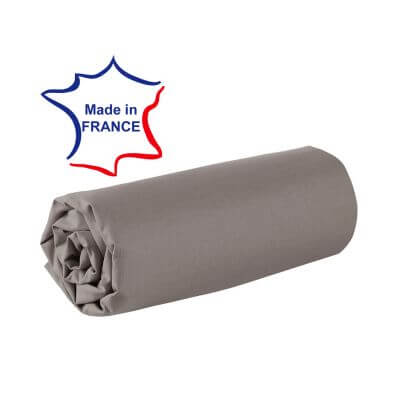 Drap housse - 100 x 190 cm - 100% coton - 57 fils - France