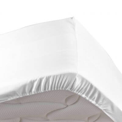 Drap housse - 140 x 190 cm - Percale - 78 fils - Uni