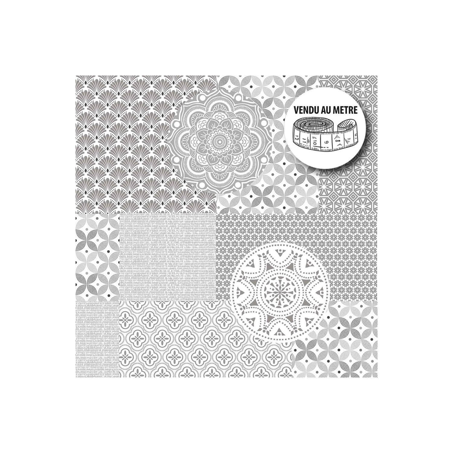 Nappe carrée - Textile Velours Imprimé - Multi motifs - Mandala - 140 x 140  cm - Nappe