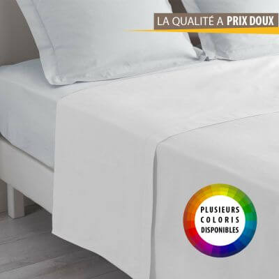 Draps plats ▷ Draps de lit colorés, de qualité et pas cher