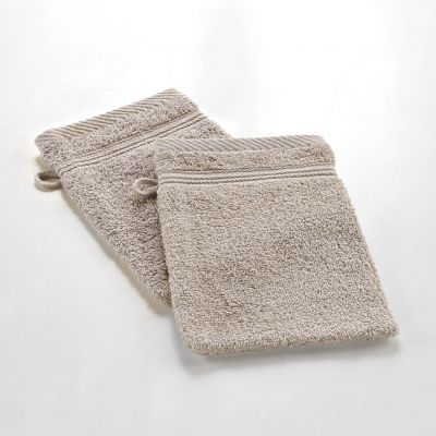 2 Gants de toilette 15x21 cm - 500g/cm² 