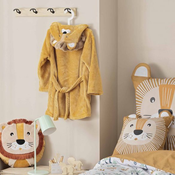 Housse de couette enfant 140x200 cm + taie - Lion