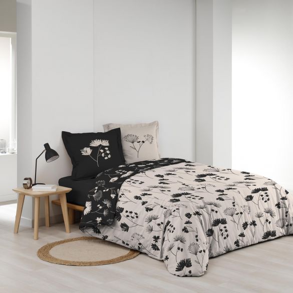 Housse de couette 240x260 cm + taies - Percale - Fleurs