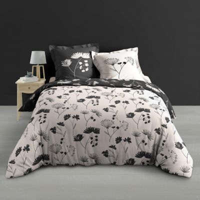 Housse de couette 240x260 cm + taies - Percale - Fleurs